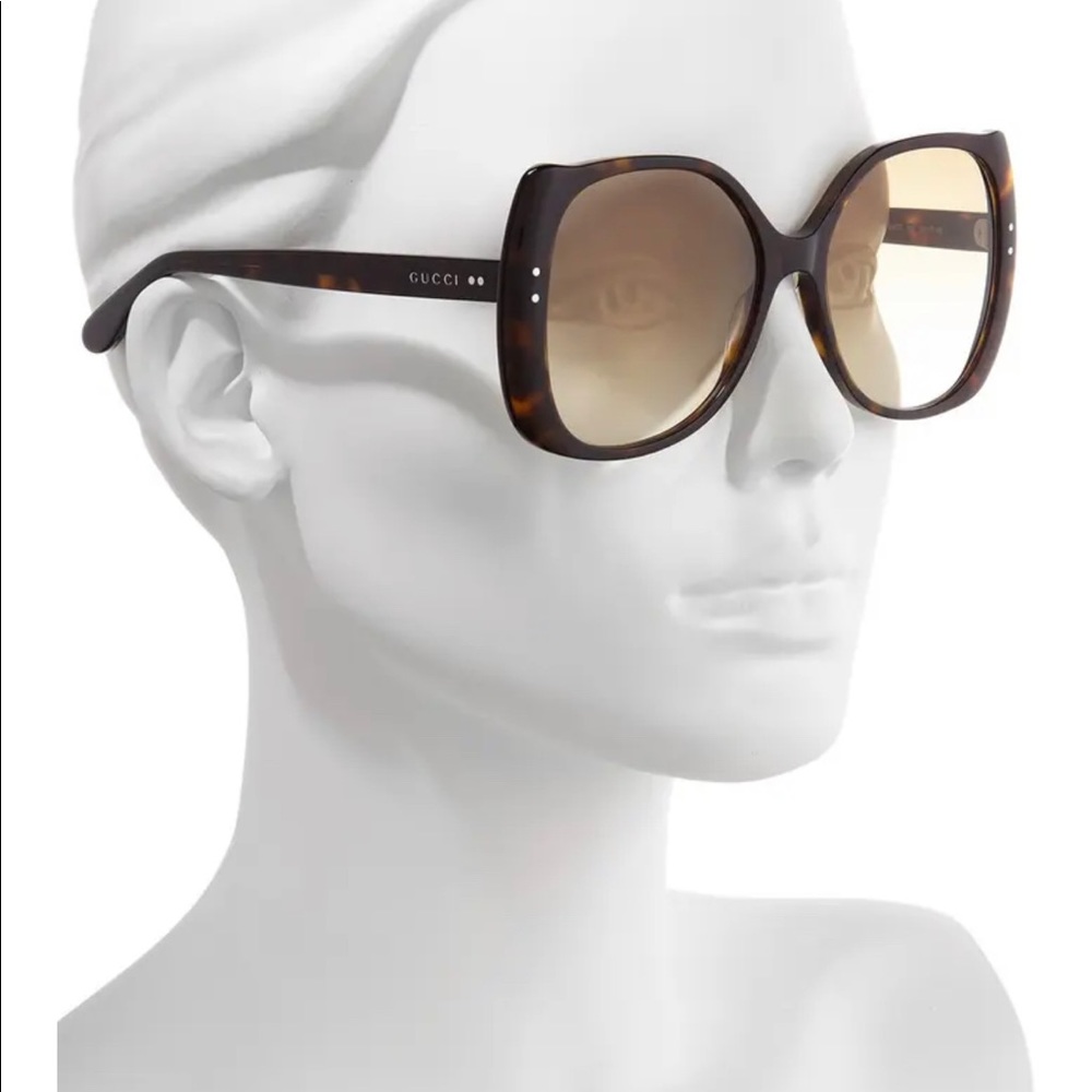Gucci Oversized Havana Sunglasses